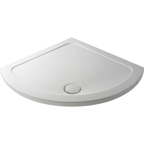 914mm Premium Single Entry Shower Tray - White