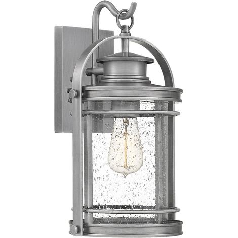 Elstead Quoizel Booker Lanterna da esterno a parete in alluminio industriale, IP44 (1/5)