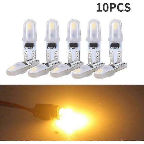 Lot de 10 ampoules LED T5 pour voiture, éclairage de tableau de bord, éclairage de tableau de bord intérieur, éclairage latéral, lampe de compteur. (1/5)