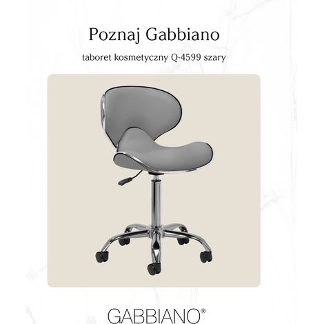 Gabbiano Kosmetikhocker Q-4599 grau (1/2)