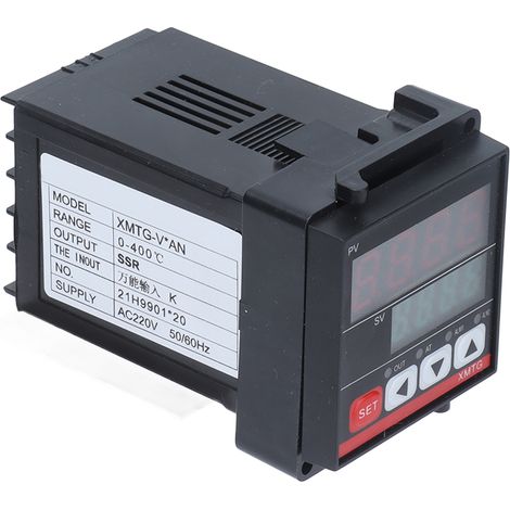 Régulateur de température numérique SSR, régulateur de température intelligent et réglable, à fixation rapide, 220 V CA (1/5)
