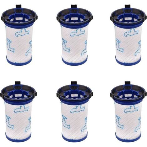Filtres de rechange compatibles Rowenta Air Force 360 et Tefal Air Force 360 – lot de 6 pièces