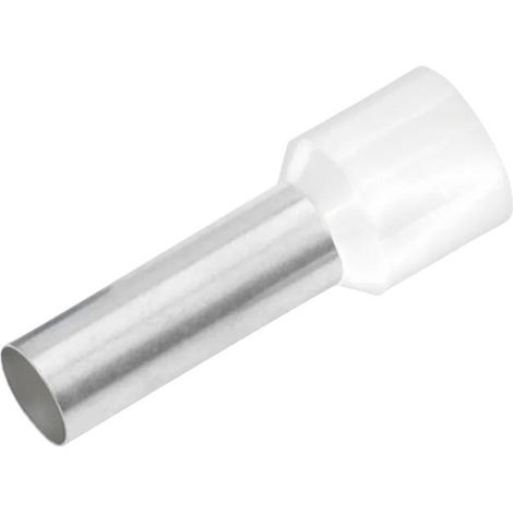 Cimco 187000 Embout simple d'extrémité de câble 0.5 mm² partiellement isolé blanc 100 pc(s)