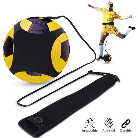 Ceinture d'entraînement réglable pour football - ZGEER - Élastique - Noir - Mixte (1/4)