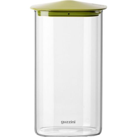 GUZZINI Barattolo Rettangolare Fresh & Style 1.300 Ml Vetro Tappo Verde