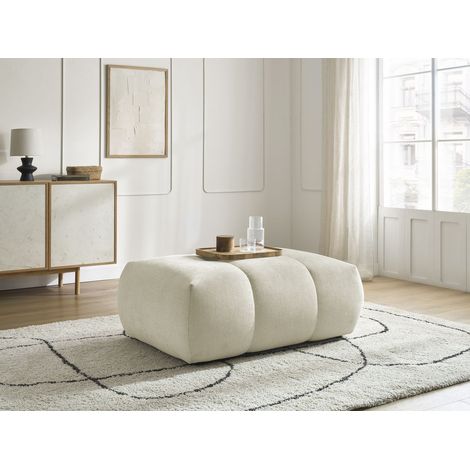 BOBOCHIC - Pouf FUJI tissu lisse Beige (1/5)