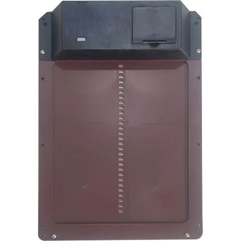 Porte de poulailler automatique Porte de poulailler à détection de lumière automatique Poulailler Porte pour animaux de compagnie(Marron)