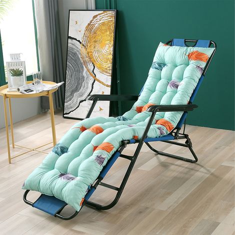 Coussin De Chaise D'Extérieur - 120 x 48 cm - Rembourrage En Mousse Mémoire Et Coton Perle - Pour Transat Patio Bascule Ou Fauteuil De Jardin - 1 Pièce (1/5)