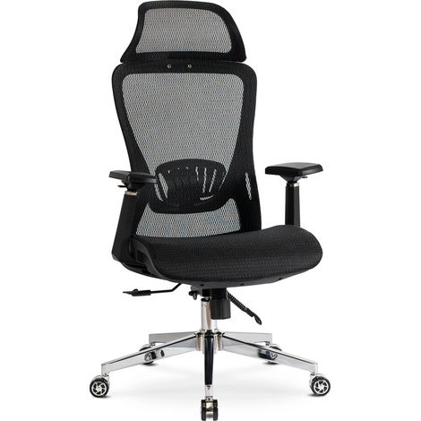 Lithos Ergonomischer Drehstuhl für Büros, Schwarz, Modern (1/4)