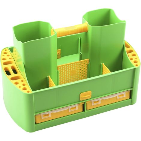 ALLIT GARTENAID BOÎTE DE TRANSPORT MULTI-USAGES POUR OUTILS DE JARDIN, TRANSPORT DE JARDIN, VERT/JAUNE 476600
