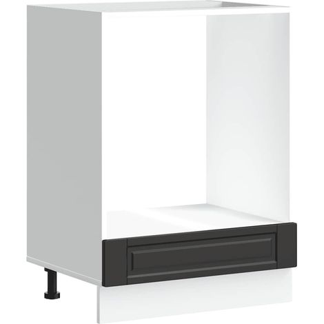 Maison Exclusive - Mueble de horno Porto negro madera reconstitui