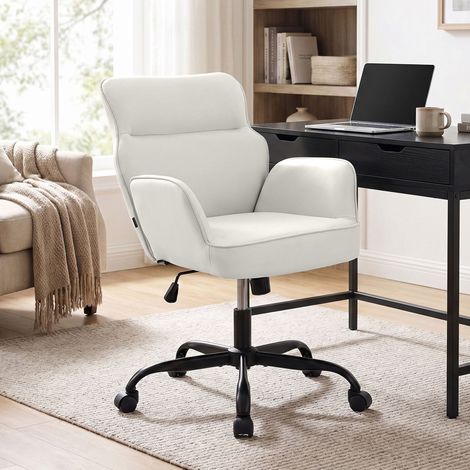 Silla de oficina Amado en imitación de cuero Blanco (1/5)