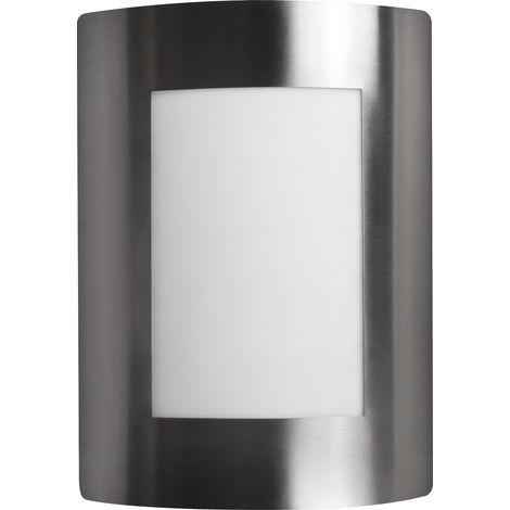 Applique da esterno in acciaio inox e27 ip44 matel liscio