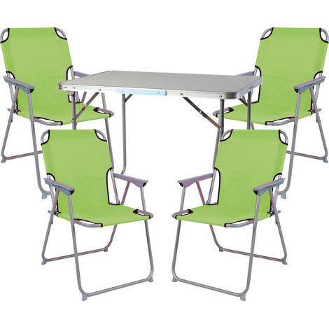 5-teiliges Campingmöbel Set 70x50x59cm-MMC330870+4xMPO2600LG (1/3)