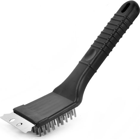 Court Nettoyant Brosse pour BBQ, Champ, Jardin, avec Raclette Noir 207.5 cm (1/5)