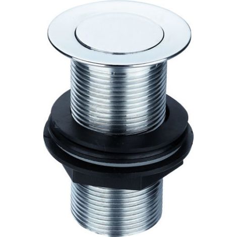 Deva 1 1/4 Inch Basin Waste Chrome - Unslotted (For Basins with No Overflow)