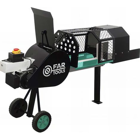 Fartools – Fendeur de bûches électrique 1050W – Force de pression 7T – Longueur de coupe 520mm – Pour bûches jusqu'à 250mm