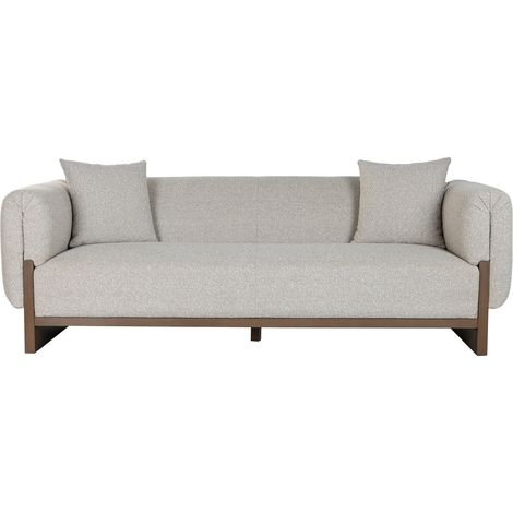 Sofa Madera De Boj Poliester 220X95X77 Crudo (1/5)