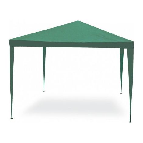 Gazebo leggero 3x4 mt acciaio, telo in PE verde 110 gr/m² Fredi Lica