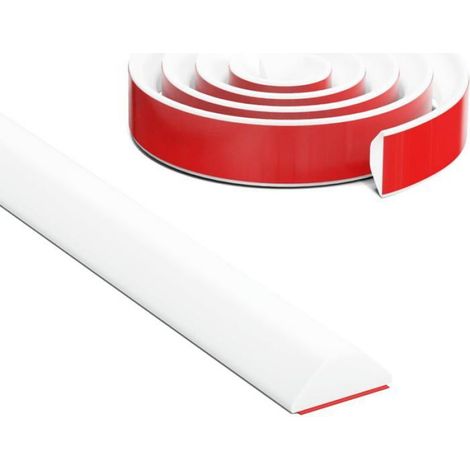 1 Seuil de douche, Silicone flexible étanche, Blanc 205cm, Pour salle de bain et cuisine (1/4)