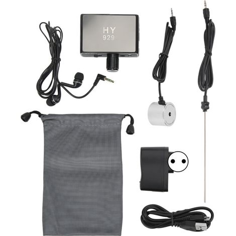 Underground water pipe leak detector, enhanced high-strength sound intensifier for construction sites.
