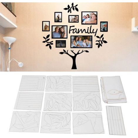 Décoration Murale [3D Photo Tree Decal] [Acrylic] [117x119cm Black Medium] (1/5)