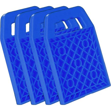 Jack Stabilisateur Campeur Non Glissant Définir Les Plaques Pad Jack RV En PVC 23cm Non Glissant Pour La Stabilisation Des Camping-car, Caravane, Stationnement, Entretien Et Aventures En Plein A (1/5)