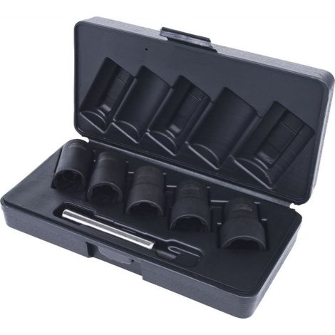 KS Tools 1/2 Spiral-Profil-Kraft-Stecknuss-Satz, 6-tlg., 19-25 mm
