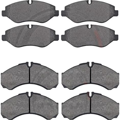 KIT PASTIGLIE FRENO ANTERIORI E POSTERIORI compatibile con AUDI Q3 (F3B,F3N) / PASTIGLIE FRENANTI AUTO OEM FDB4433,FDB4697 / SOSTITUZIONE DIRETTA / BASSA POLVERE / SILENZIOSO