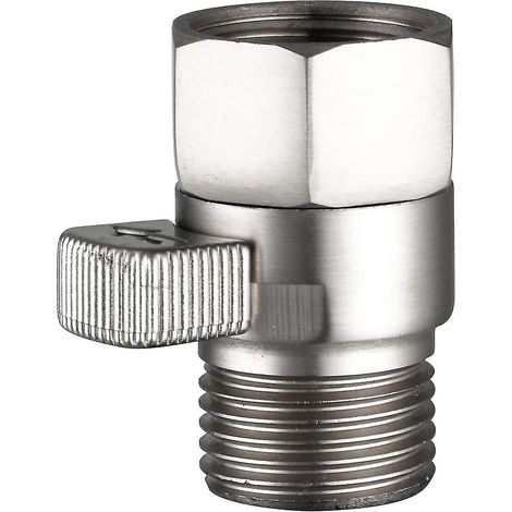 Robinet d'arrêt en laiton pour pommeau de douche, vanne de régulation de débit, robinet d'arrêt de plomberie G 1/2', robinet de douche Bru (1/5)