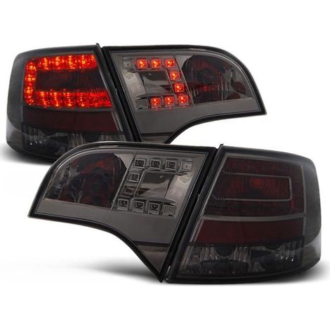 Paire de feux arriere Audi A4 B7 break de 11/2004 a 03/2008 LED fume (1/2)
