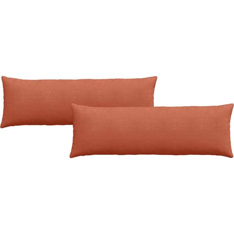 Maison Exclusive - Sofakissen 2 Stück Rot-Orange 120 x 40 cm Cord