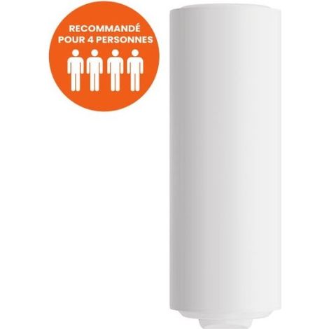 Chauffe-eau électrique 200L vertical mural monophasé – Cuve acier émaillé – Anode magnésium – Résistance blindée – Hauteur 1500 mm