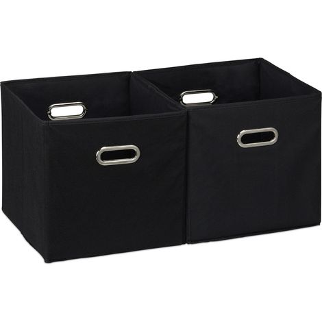 Schwarze aufbewahrungsbox im 2er set 8 (1/5)