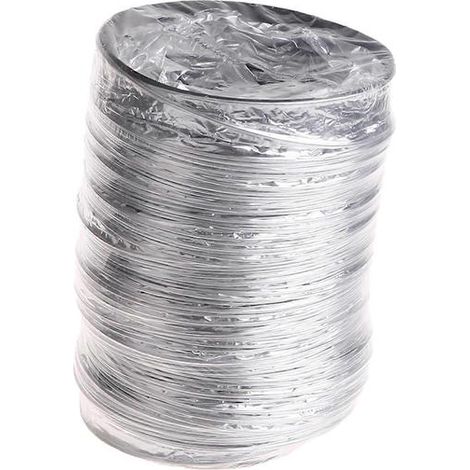 Manguera flexible de papel de aluminio, 80 mm de diámetro interior, flexible, tubo de 1/3/6 metros, conducto de ventilación, tubo de escape de campana de secadora. (1/5)