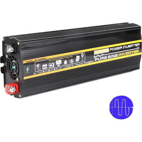 Inversor de onda sinusoidal pura, alta capacidad, carga USB, 8000 W (1/2)