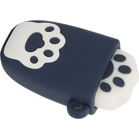 Clé USB 2.0 en Forme de Patte de Chat, Design Mignon et Antichoc, Compatible Windows et Mac, 32 Go Stockage Portable Bleu Foncé