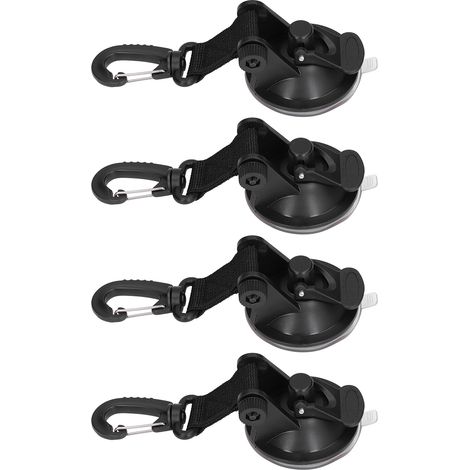 4 Ancres à Ventouse Haute Résistance pour Tente de Camping Voiture Extérieur Léger Portable (1/5)