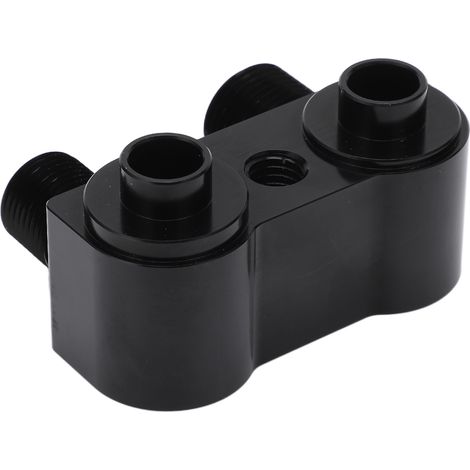 Kit adaptateur en aluminium 6061-T6 noir, raccord 90° pour compresseur AC, compatible Ford LSX LS1 (1/5)