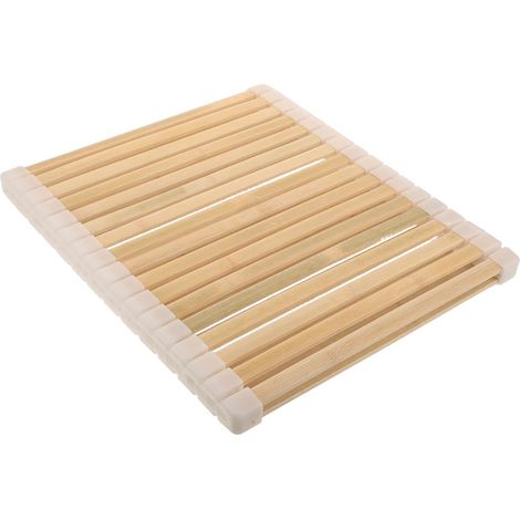 Dossier de sauna, bambou, beige, pour spa/hammam et siège sauna (1/5)