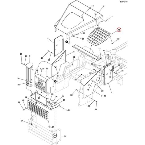 PALA, COPERCHIO, TAGLIAERBA ANTERIORE LR5101768 ORIGINALE FERRIS