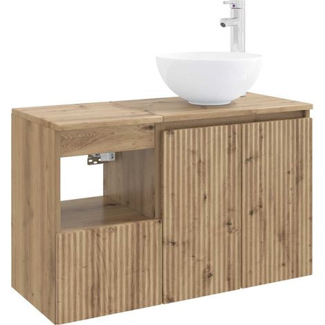 Bathroom Furniture Set 2 pcs Artisan Oak Engineered Wood vidaXL (1/5)