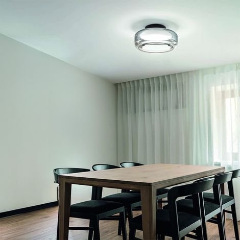 Plafonnier à led intégré en verre Topico (1/3)