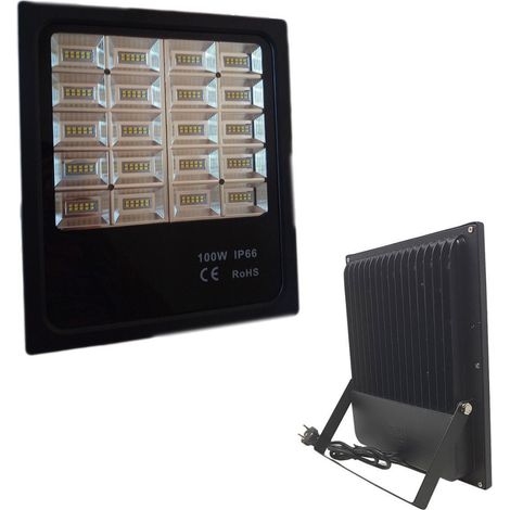 TrAdE Shop Traesio - Faro Faretto Slim Led Luce Bianca 100watt Ip66 100 Watt Led Smd - (1/5)