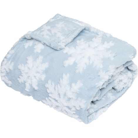 Plaid de Noël motifs flocons (1/5)