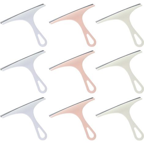 CCYKXA 9-Piece Window Squeegee Set, Streak-Free Scraper, Colorful Set for Cleaning Mirrors, Car Windows and Bathroom Windows, Protects Surfaces Without Scrubbing