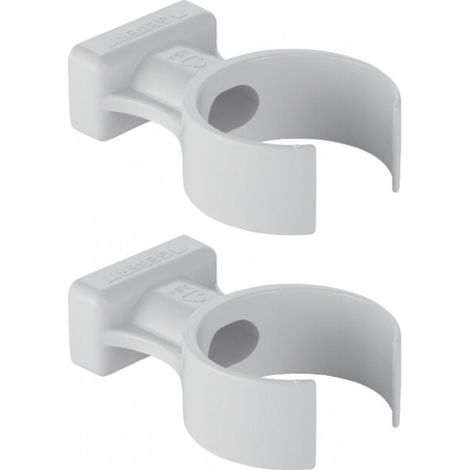 Klemmschellen komplett  d 40 mm weiss m.Befestigungsm. 216757