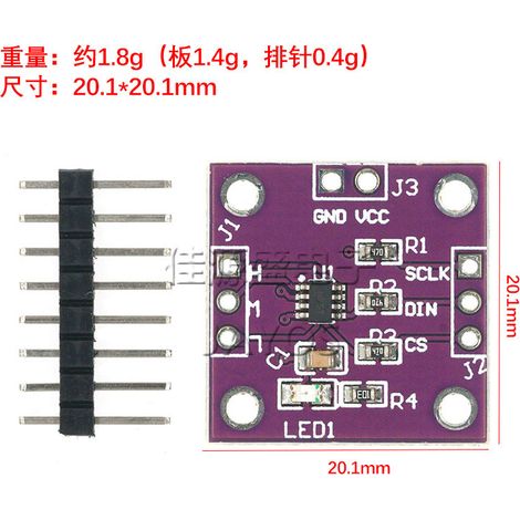 Digitales Potentiometermodul TPL0501, 100 kΩ, einstellbarer Brückengleichrichter mit SPI-Anschluss, SuperX9C104 (1/4)
