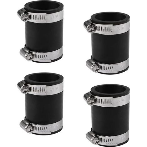 PVC-Schlauchverbinder, Ersatz-Gummischlauch mit Edelstahl-Schlauchschellen für 1,5"-Schläuche (Innendurchmesser 40 mm) (1/5)