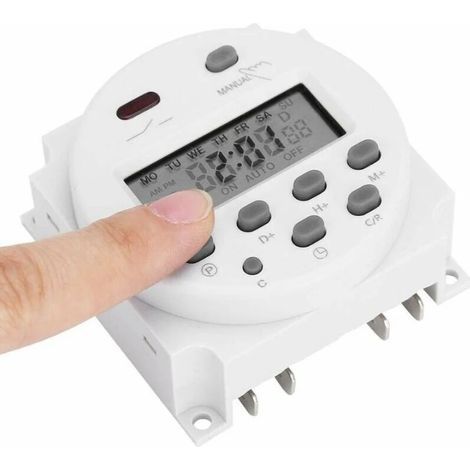 12V Mini LCD Numérique LCD Puissance Programmateur Hebdomadaire Commutateur de Relais Minuterie Numérique Commande de Minuterie (1/4)